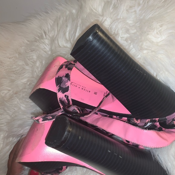 Pink Leopard Strappy Heels - Picture 5 of 5